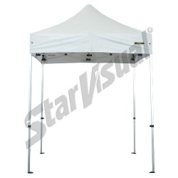 Gazebo 2x2 mt richiudibile automatico e pieghevole a fisarmonica IMPERMEABILE con TETTO BIANCO - serie BASIC
