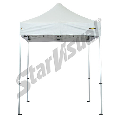 Gazebo 2x2 mt richiudibile automatico e pieghevole a fisarmonica IMPERMEABILE con TETTO BIANCO - serie BASIC