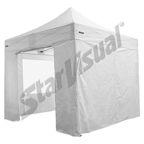 Gazebo 3x3 mt con KIT TELI LATERALI richiudibile automatico e pieghevole a fisarmonica - serie SUPER-ELEGANT