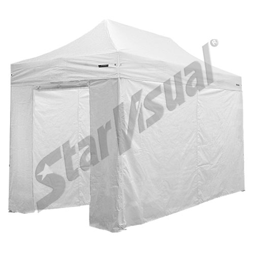 Gazebo 4x2 mt con KIT TELI LATERALI richiudibile automatico e pieghevole a fisarmonica - serie ELEGANT