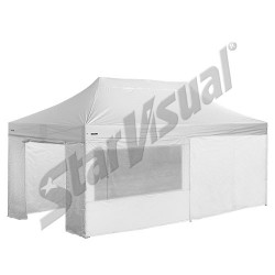 Gazebo 6x3 mt con KIT TELI LATERALI richiudibile automatico e pieghevole a fisarmonica - serie ELEGANT